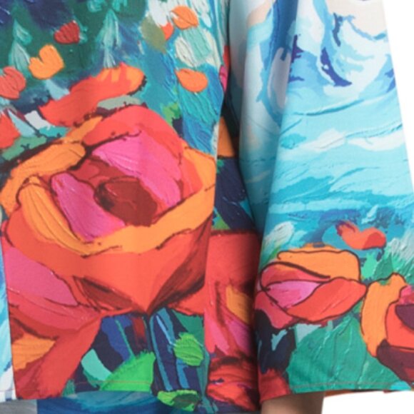 CELINA MOON Printed Button Down Top And Pants Set - Picture 4 of 5